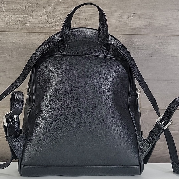 MICHAEL KORS Black Pebble Leather Backpack - Picture 4 of 16